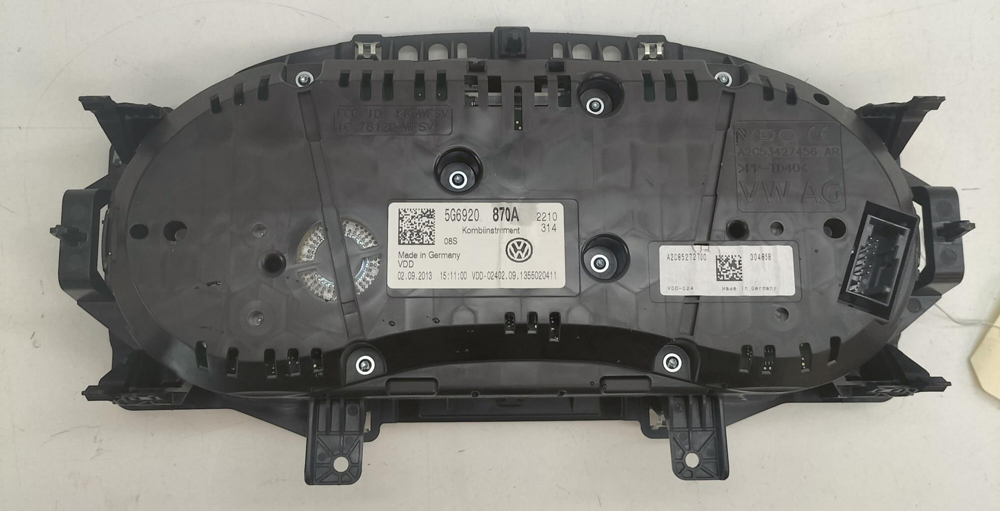 Compteur VOLKSWAGEN GOLF 7 PHASE 1 Diesel - 1