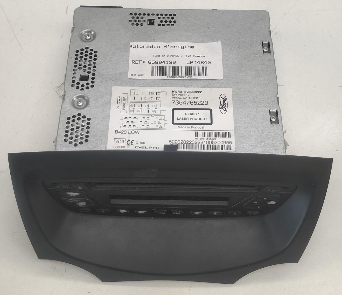Autoradio originale FORD KA 2 PHASE 2 Gasolina - 1