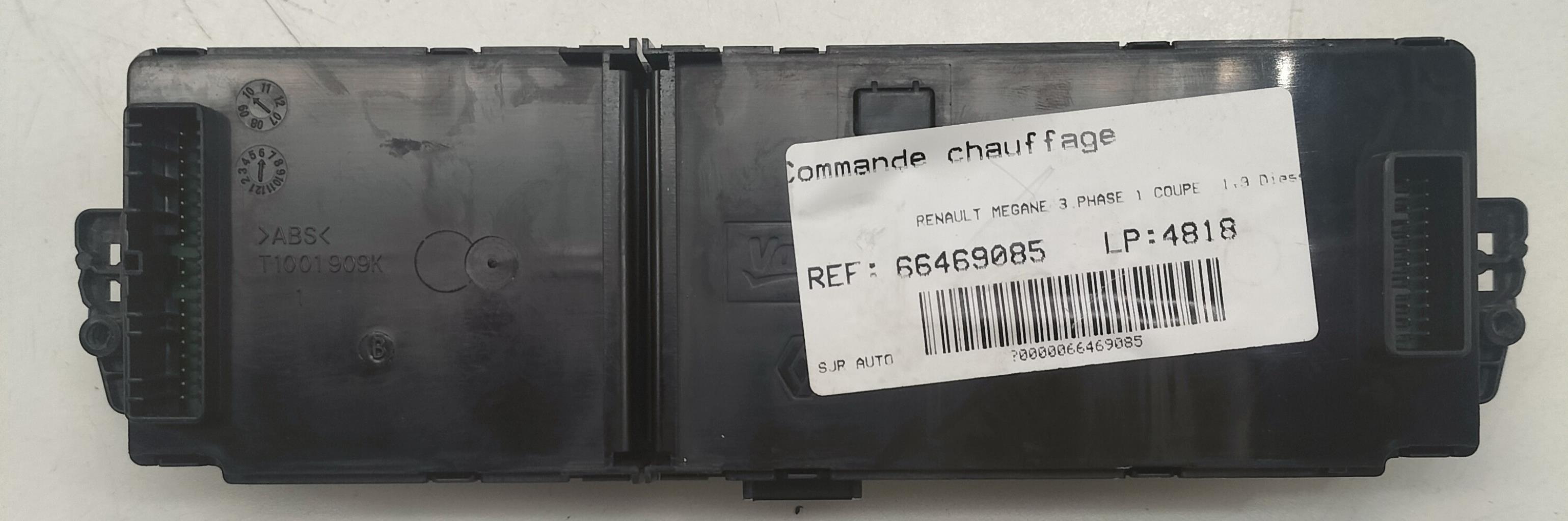 Commande chauffage RENAULT MEGANE 3 PHASE 1 COUPE Diesel - 1