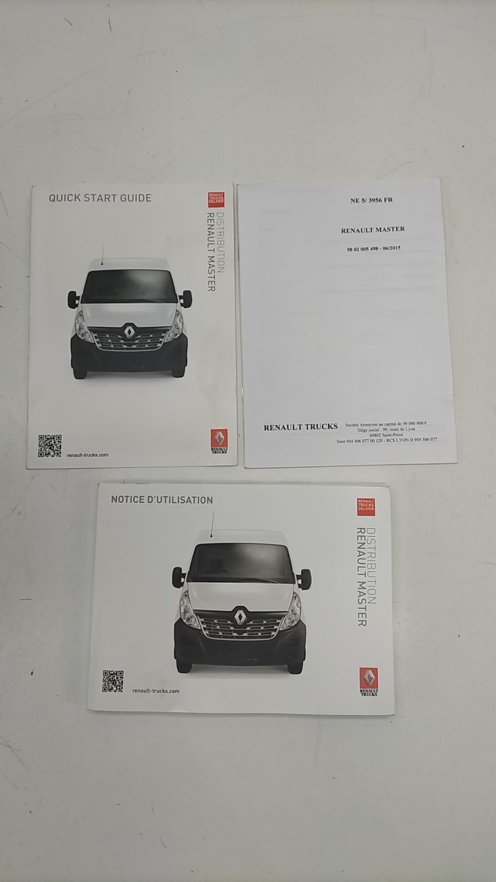 Notice d'utilisation RENAULT MASTER 3 PHASE 2 Diesel - 1