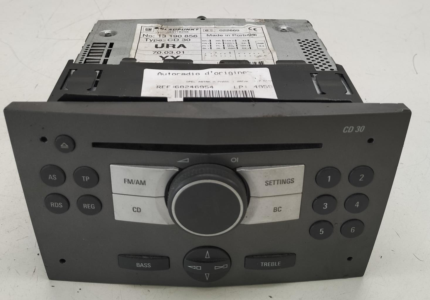 Autoradio originale OPEL ASTRA H PHASE 1 BREAK Diésel - 1
