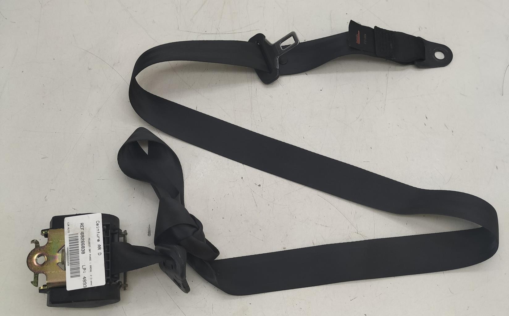 Cintura di sicurezza posteriore destra PEUGEOT 307 PHASE 1 BREAK Diésel - 1