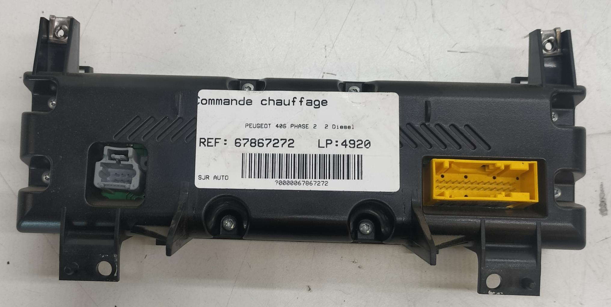 Commande chauffage PEUGEOT 406 PHASE 2 Diesel - 1