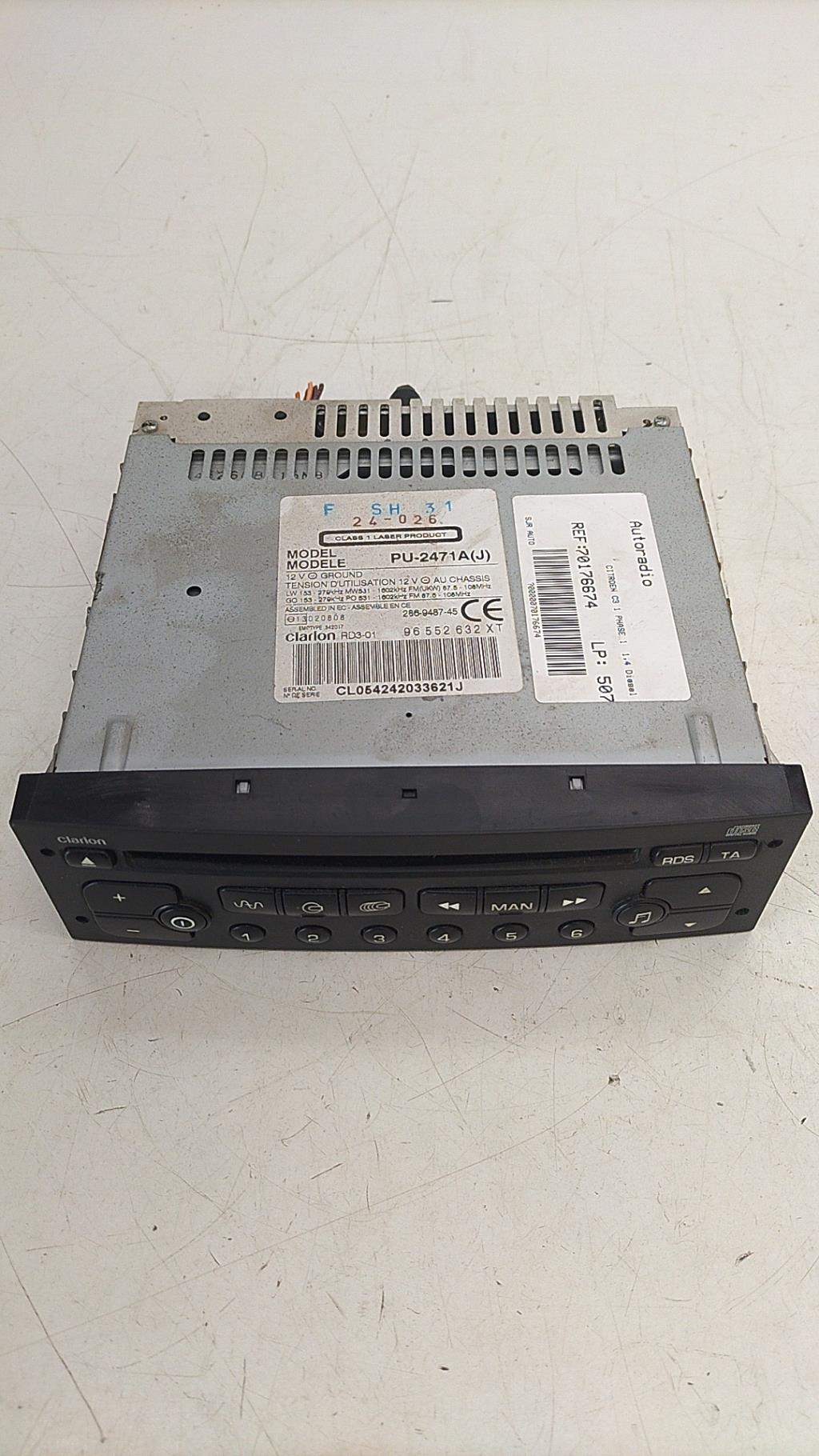 Autoradio CITROEN C3 1 PHASE 1 Diesel - 1