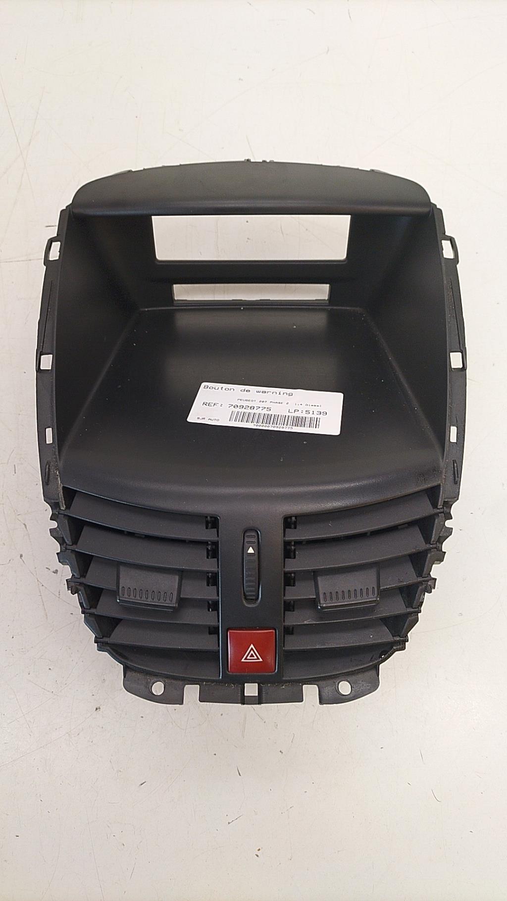 Bouton de warning PEUGEOT 207 PHASE 2 Diesel - 1