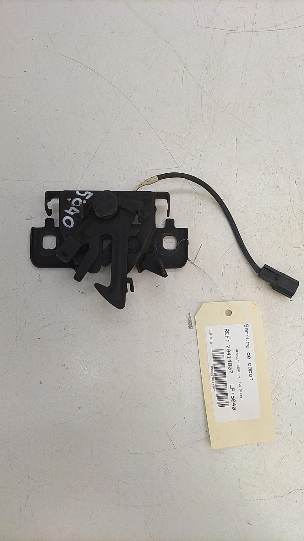Serrure de capot RENAULT SCENIC 4 Diesel - 1