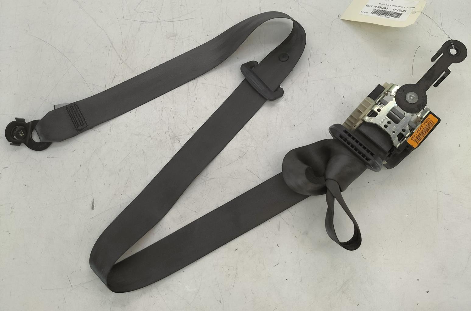 Cintura di sicurezza anteriore destra RENAULT CLIO 2 CAMPUS PHASE 2 Gasolina/GLP - 1