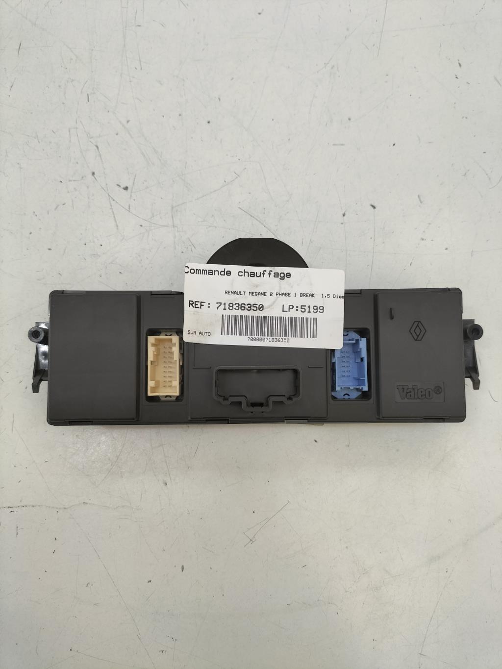 Commande chauffage RENAULT MEGANE 2 PHASE 1 BREAK Diesel - 1