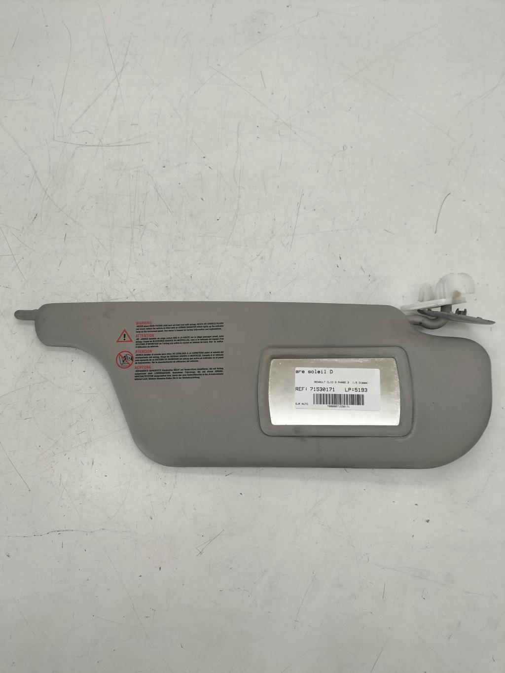 Visiera parasole destra RENAULT CLIO 3 PHASE 2 Diésel - 1