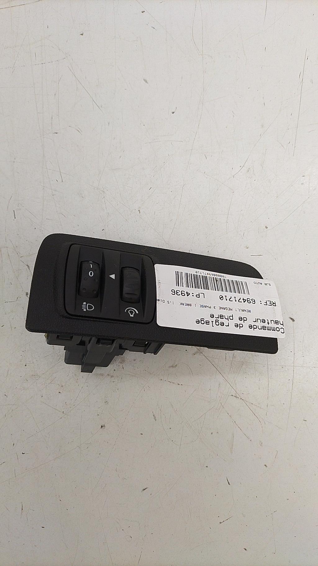 Commande de reglage hauteur de phare RENAULT MEGANE 3 PHASE 1 BREAK Diesel - 1