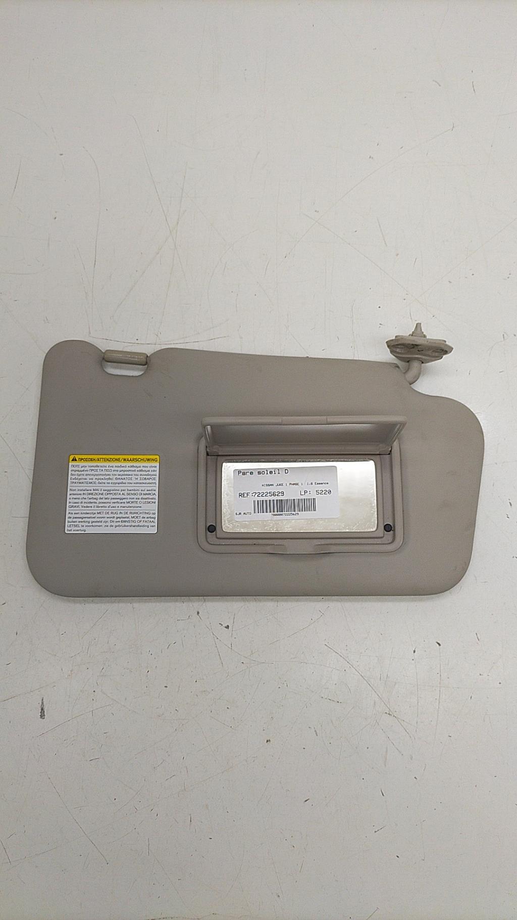 Visiera parasole destra NISSAN JUKE 1 PHASE 1 Gasolina - 1