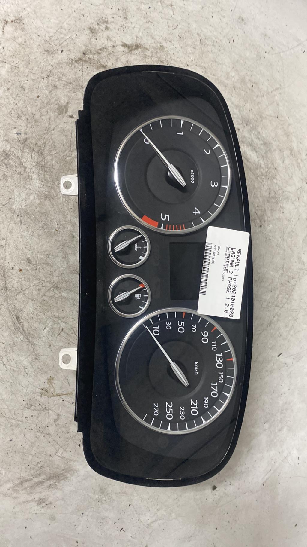 Compteur RENAULT LAGUNA 3 PHASE 1 Diesel - 1
