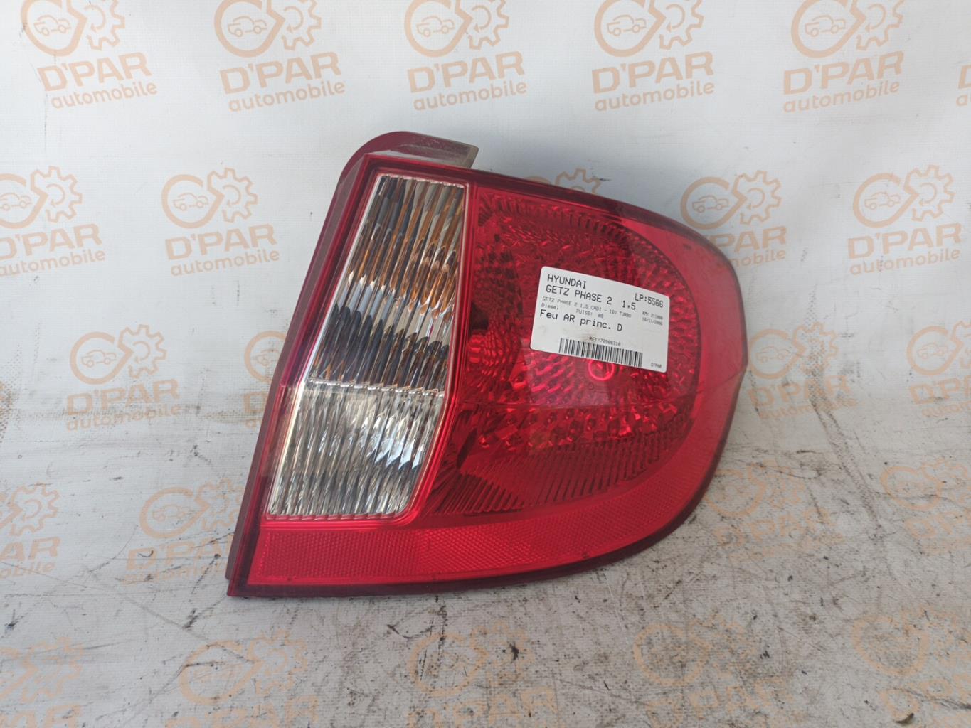 Feu arriere principal droit (feux) HYUNDAI GETZ PHASE 2 Diesel - 1