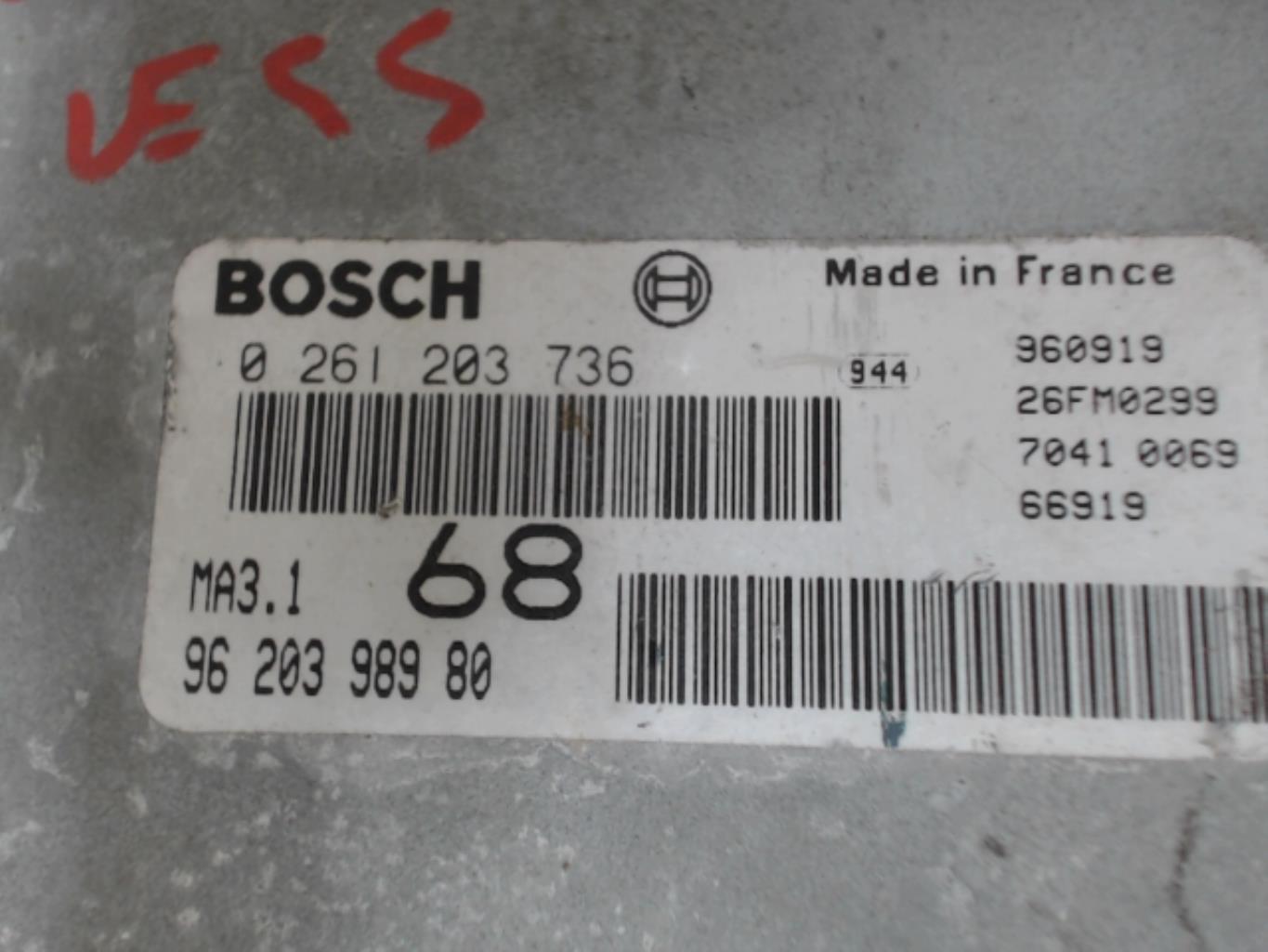 Calculateur CITROEN SAXO PHASE 1 Essence - 1