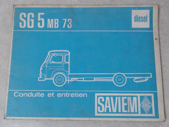 Notice d'utilisation RENAULT SG 5 MB 73  - 1
