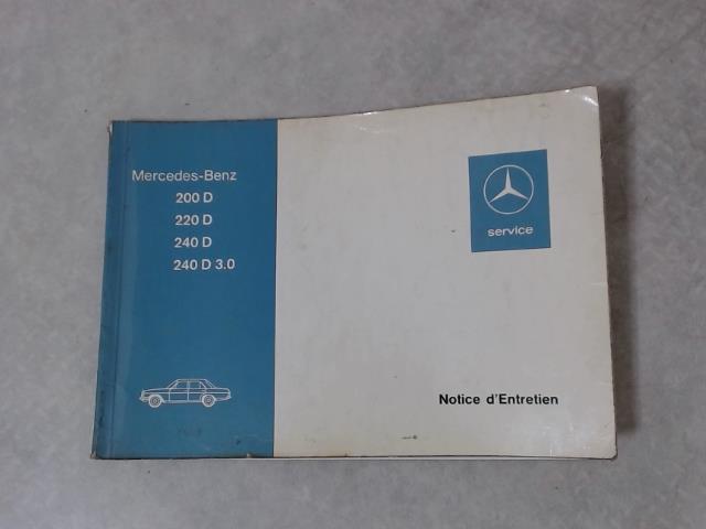Notice d'utilisation MERCEDES 200D  - 1