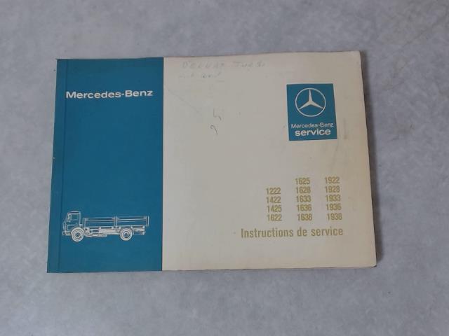Notice d'utilisation MERCEDES 1222  - 1