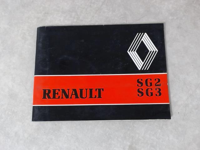 Notice d'utilisation RENAULT SG3  - 1