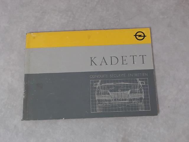 Notice d'utilisation OPEL KADETT  - 1