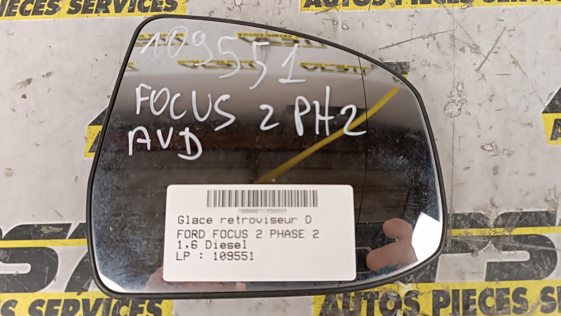 Glace retroviseur droit FORD FOCUS 2 PHASE 2 Diesel - 1