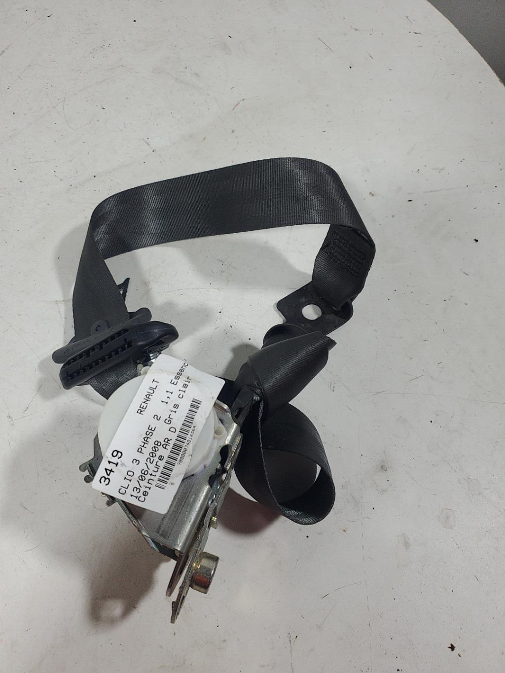 Ceinture arriere droit RENAULT CLIO 3 PHASE 2 Essence - 1