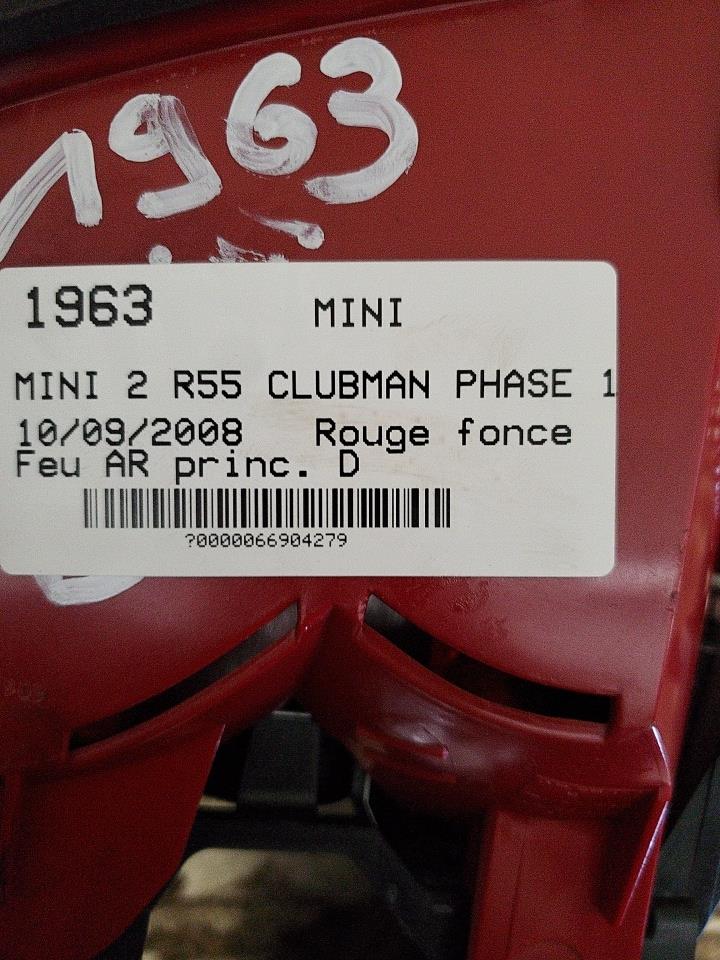 Feu arriere principal droit (feux) MINI MINI 2 R55 CLUBMAN PHASE 1 BREAK  - 1