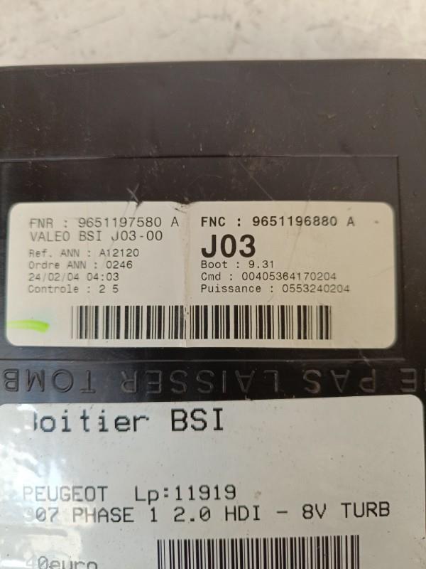 Boitier BSI PEUGEOT 307 PHASE 1 Diesel - 1