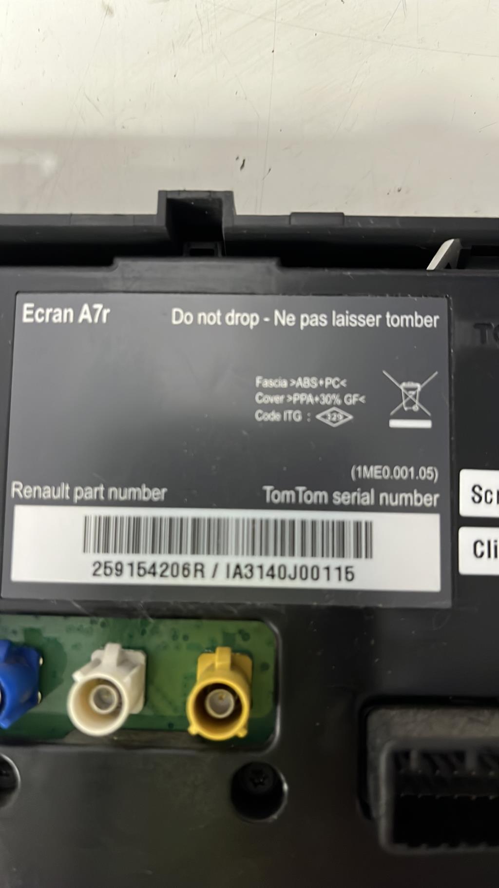 Ecran GPS RENAULT LAGUNA 3 PHASE 1 Diesel - 1