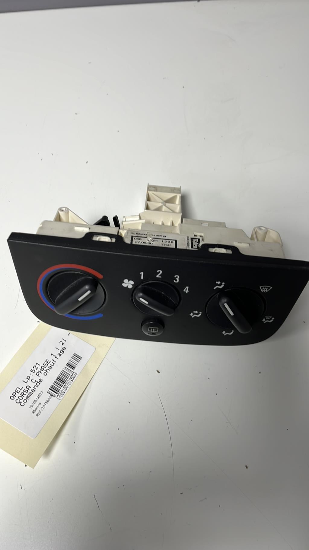 Commande chauffage OPEL CORSA C PHASE 1 Essence - 1