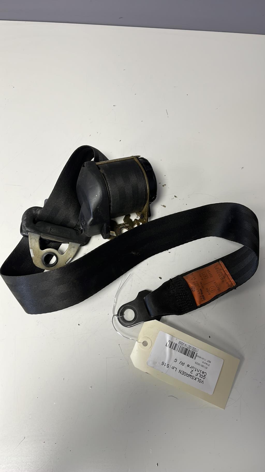 Cintura di sicurezza anteriore sinistra VOLKSWAGEN GOLF 2  - 1