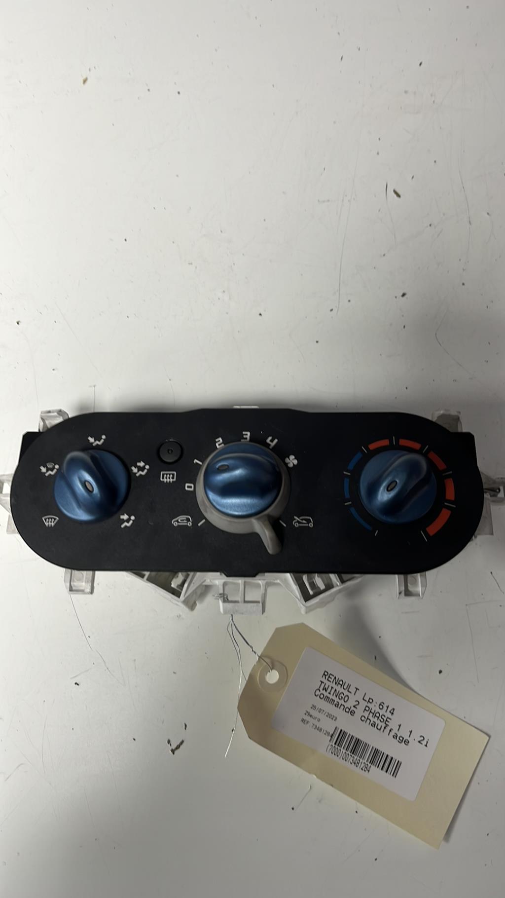Commande chauffage RENAULT TWINGO 2 PHASE 1 Essence - 1