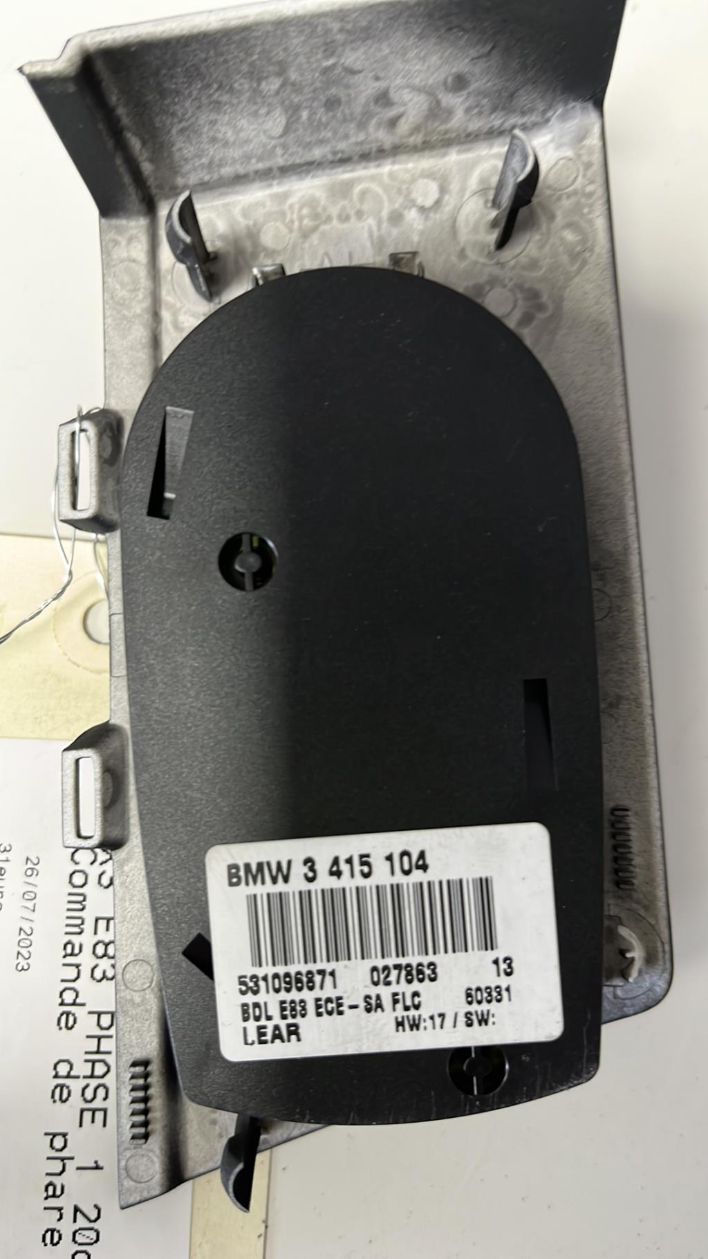 Commande de phare BMW X3 E83 PHASE 1 Diesel - 1