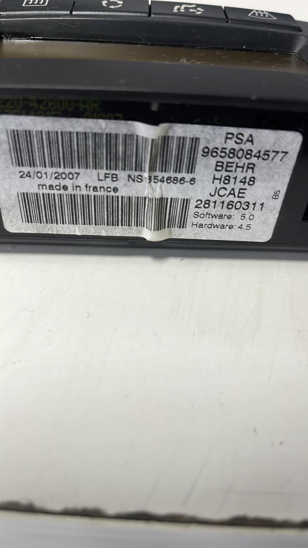 Commande chauffage CITROEN C4 1 PHASE 1 Essence - 1