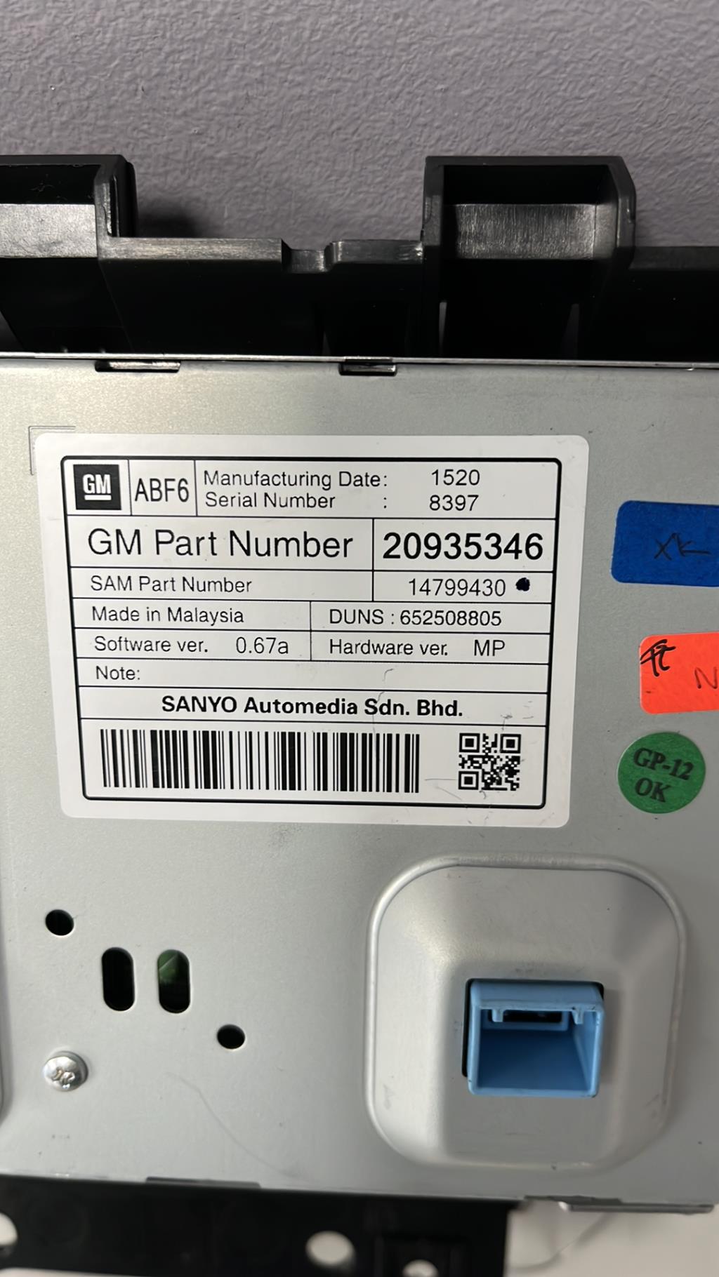 Ecran GPS OPEL ASTRA J PHASE 1 Diesel - 1