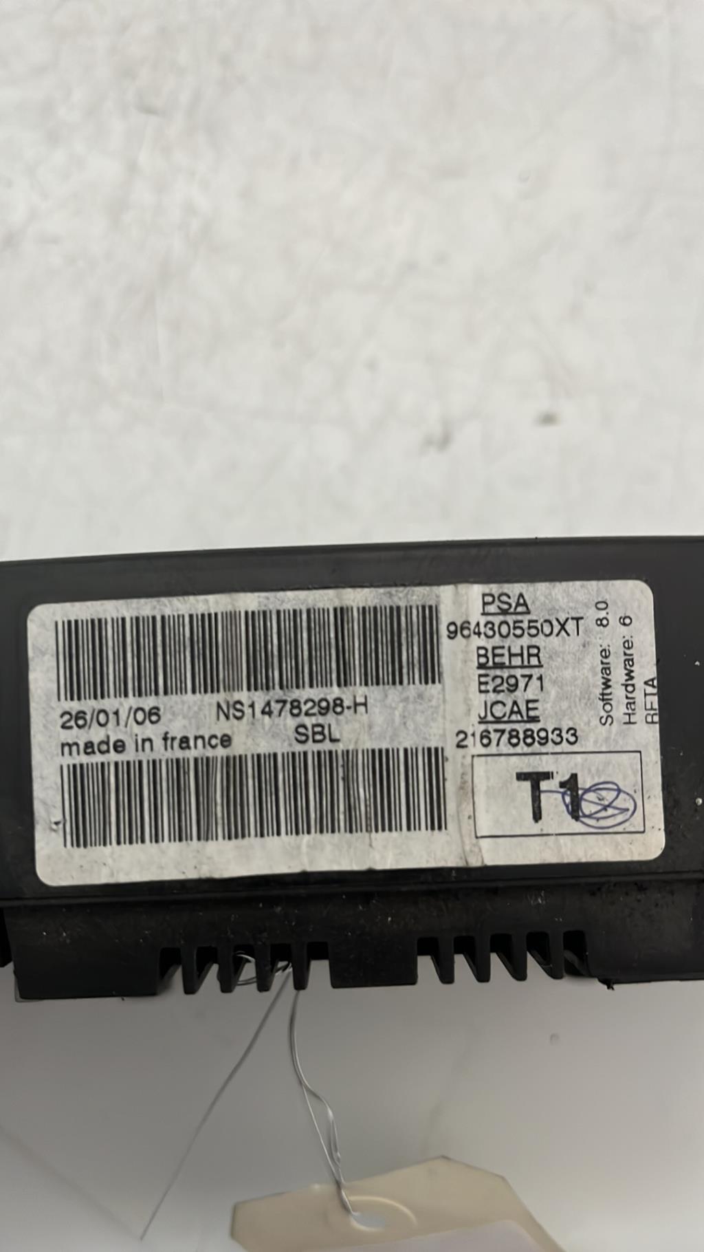 Commande chauffage PEUGEOT 206 PHASE 2 Diesel - 1