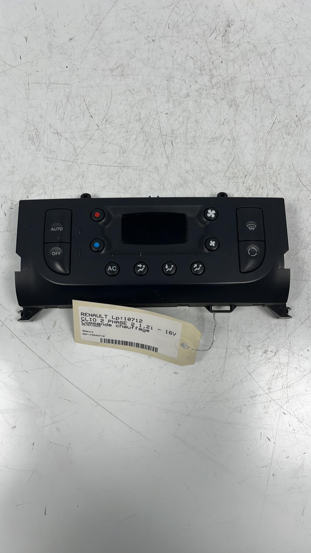 Commande chauffage RENAULT CLIO 2 PHASE 2 Essence - 1