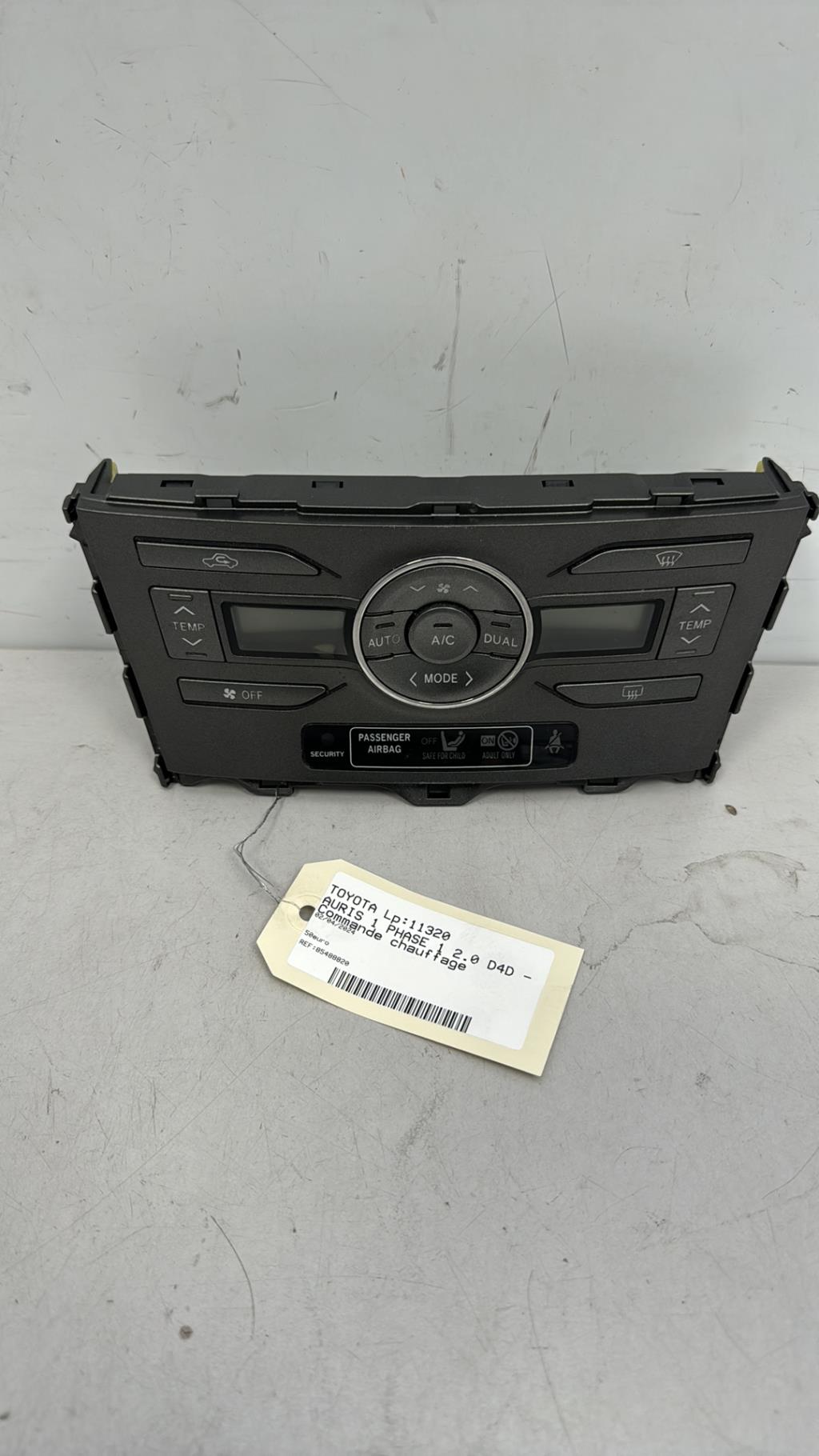 Commande chauffage TOYOTA AURIS 1 PHASE 1 Diesel - 1
