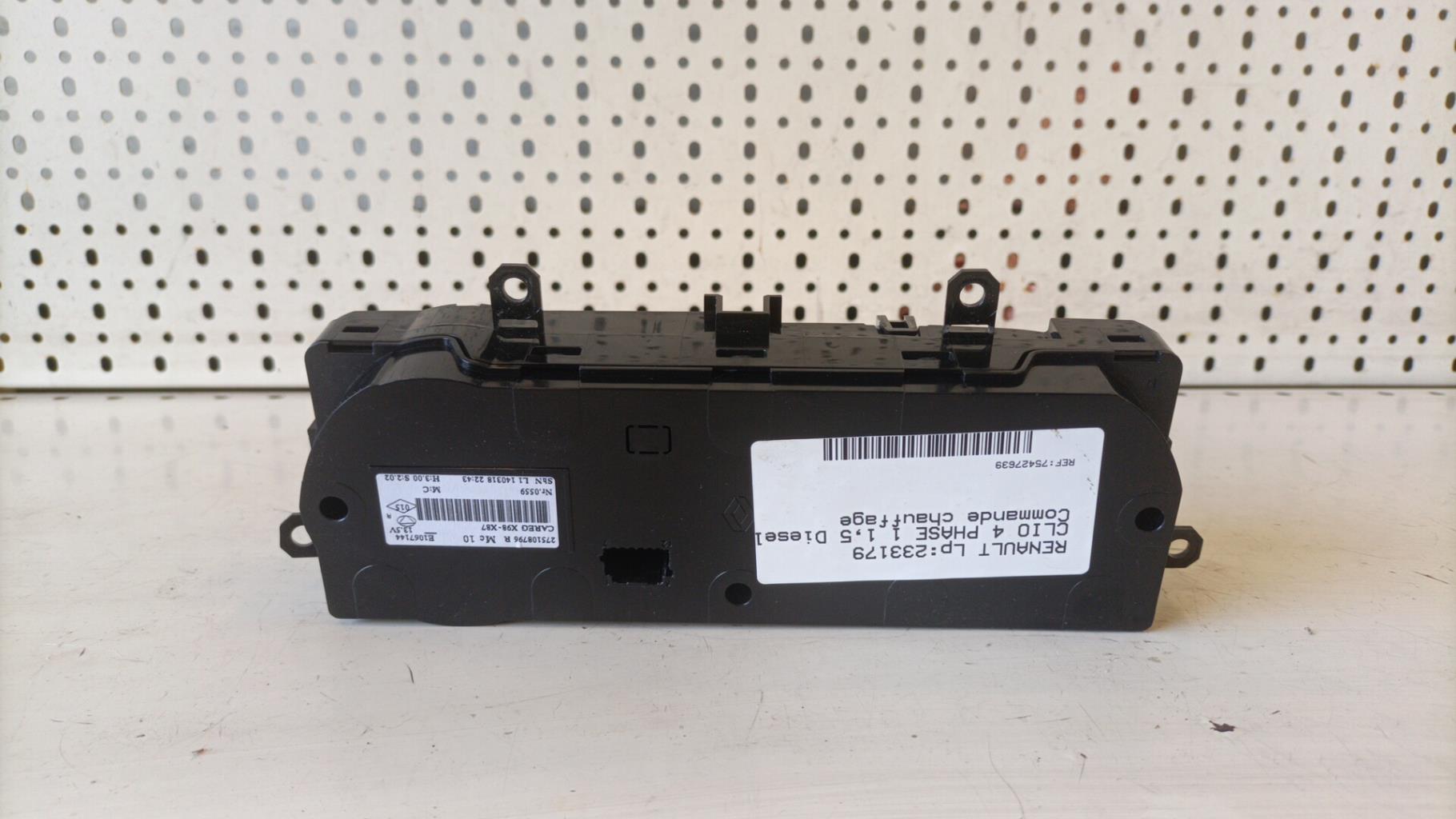Commande chauffage RENAULT CLIO 4 PHASE 1 Diesel - 1