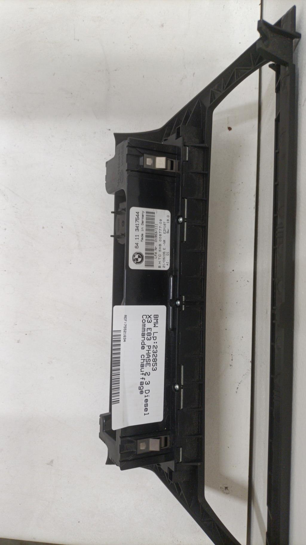 Commande chauffage BMW X3 E83 PHASE 1  - 1