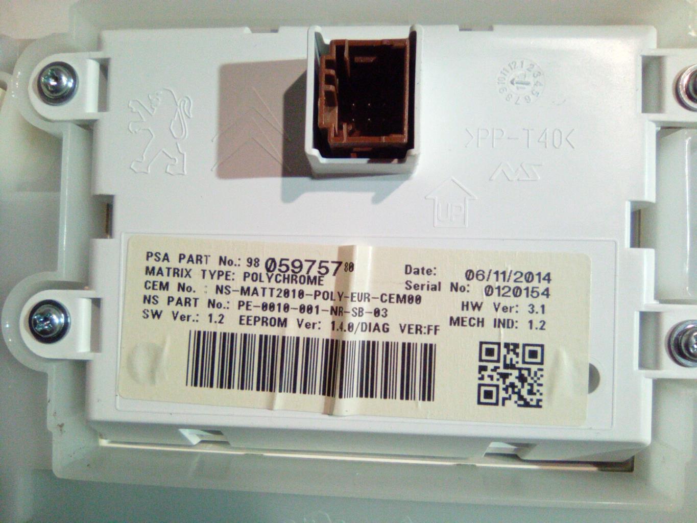 Compteur PEUGEOT 2008 1 PHASE 1 Essence - 1