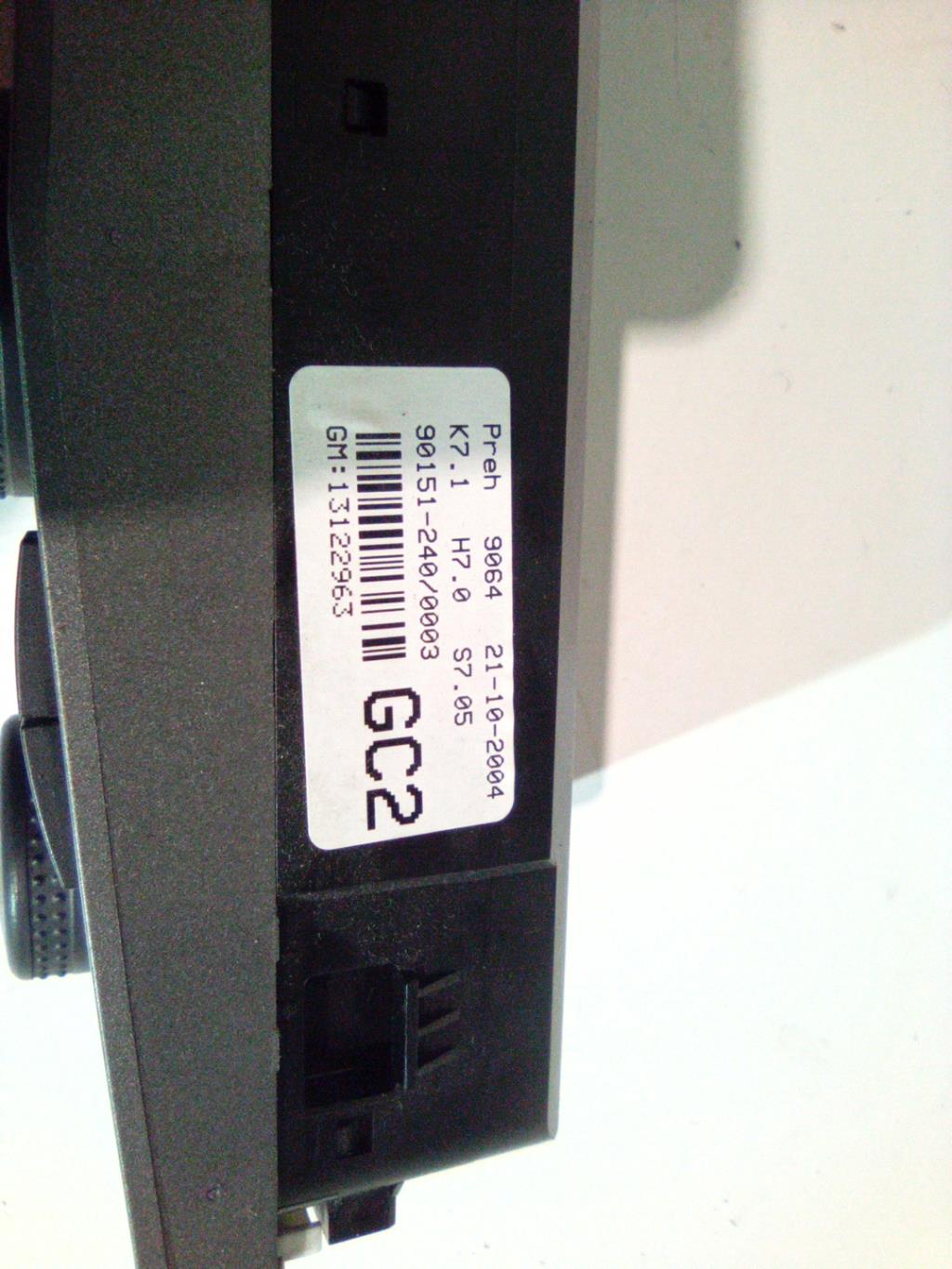 Commande chauffage OPEL ASTRA H PHASE 1 Essence - 1