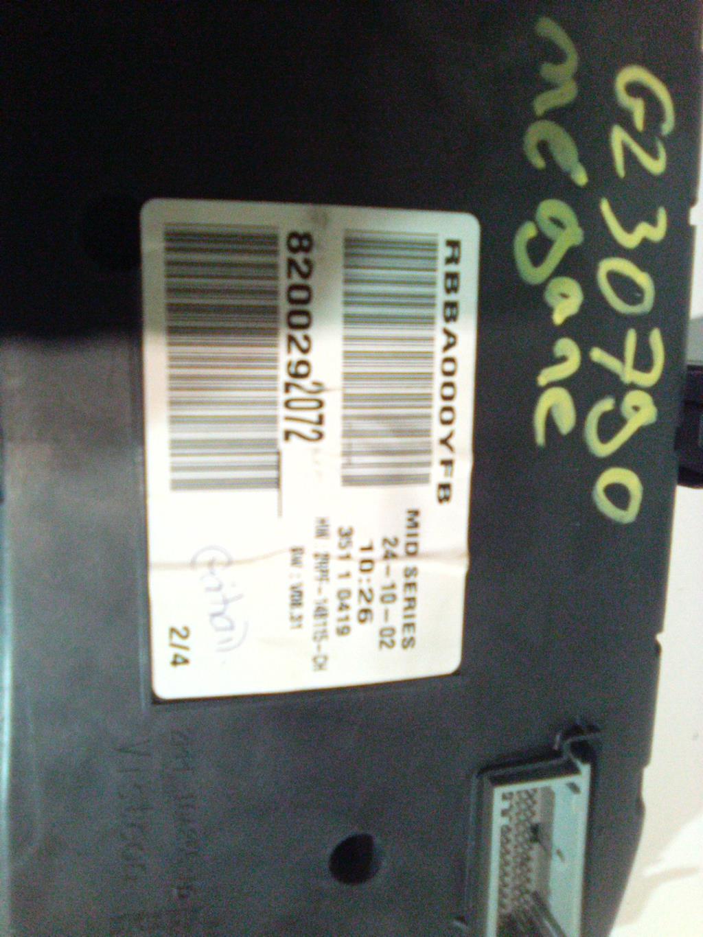 Compteur RENAULT MEGANE 2 PHASE 1 Diesel - 1