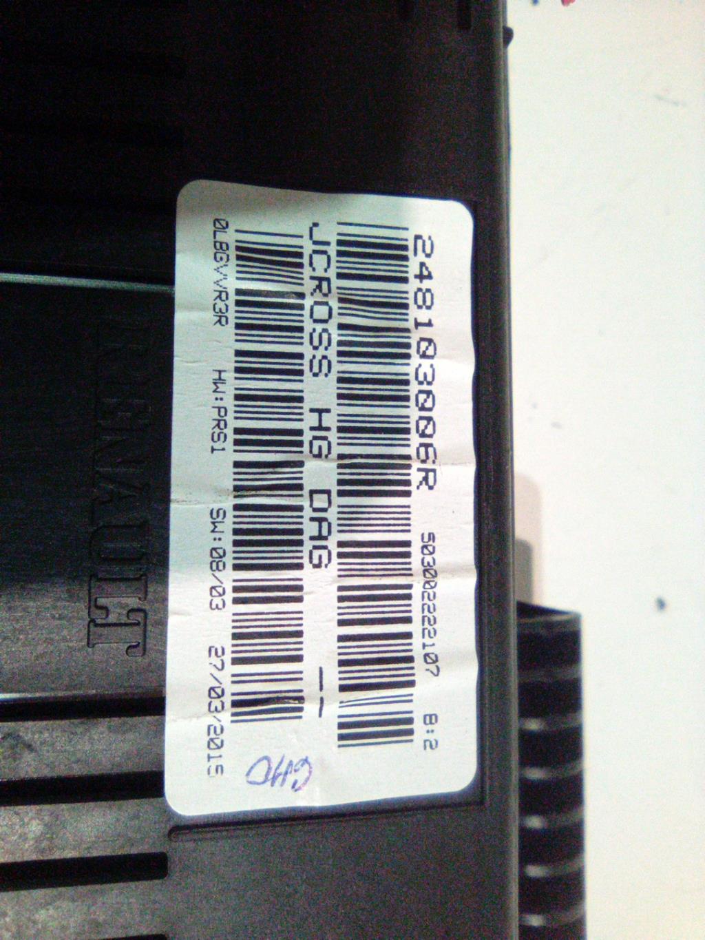 Compteur RENAULT GRAND SCENIC 3 PHASE 3 Diesel - 1