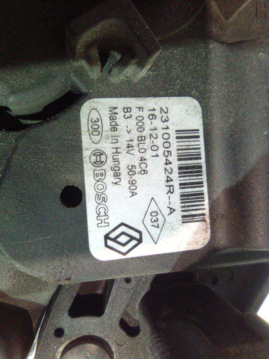 Alternateur RENAULT TWINGO 3 PHASE 1 Essence - 1