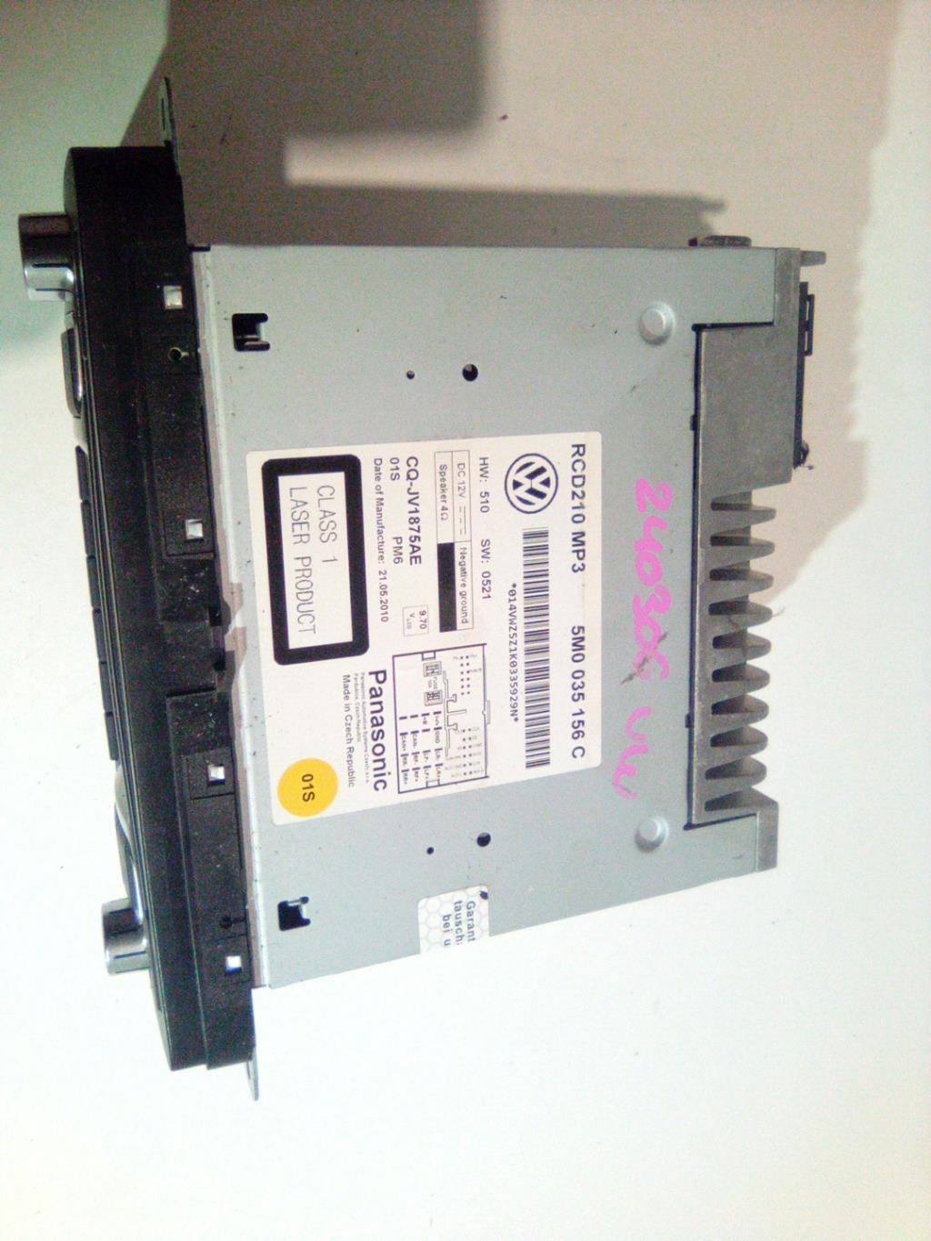 Autoradio originale VOLKSWAGEN POLO 5 PHASE 1 Gasolina - 1