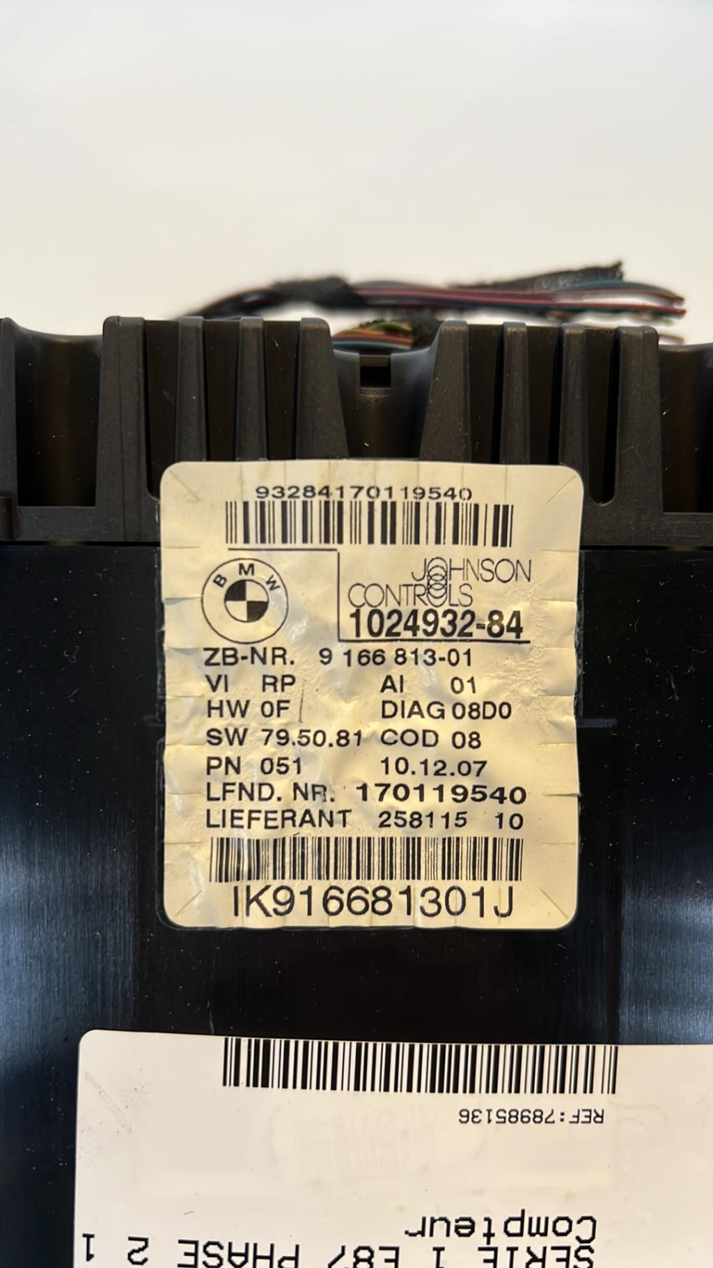 Compteur BMW SERIE 1 E87 PHASE 2  - 1