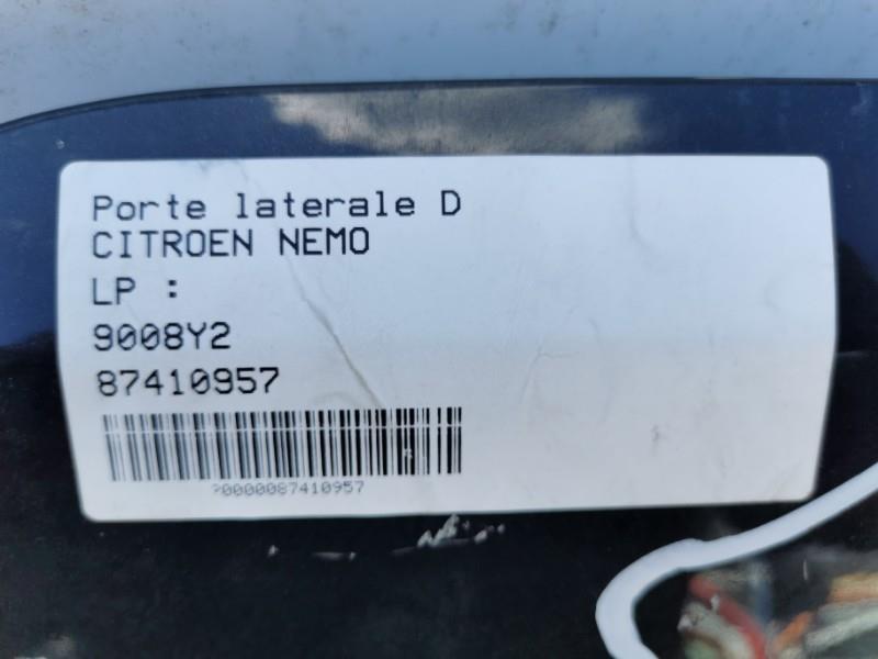 Porte laterale droit CITROEN NEMO  - 1