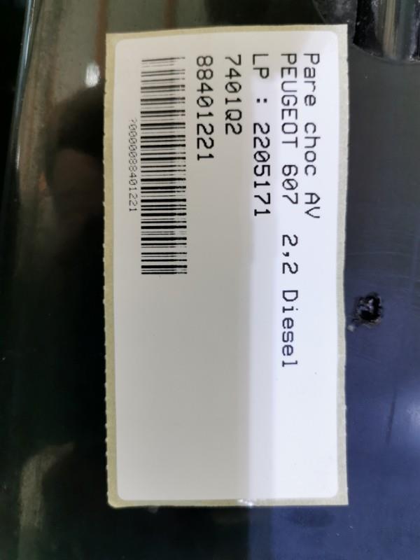Pare choc avant PEUGEOT 607 PHASE 1 Diesel - 1