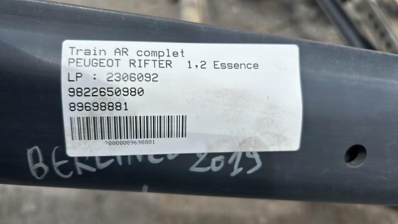 Train arriere complet PEUGEOT RIFTER Essence - 1