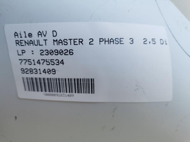 Aile avant droit RENAULT MASTER 2 PHASE 3 Diesel - 1